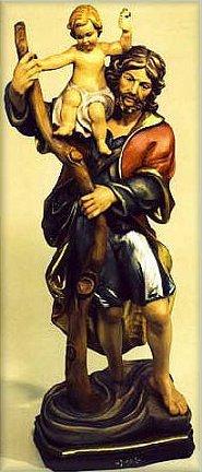 Christopherus mit Jesuskind auf der Schulter